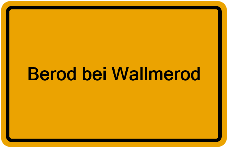 Handelsregisterauszug Berod bei Wallmerod